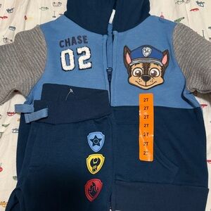 Paw Patrol Blue and Gray Kids Matching Set